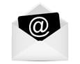 content an envelope with an ampersand for private email