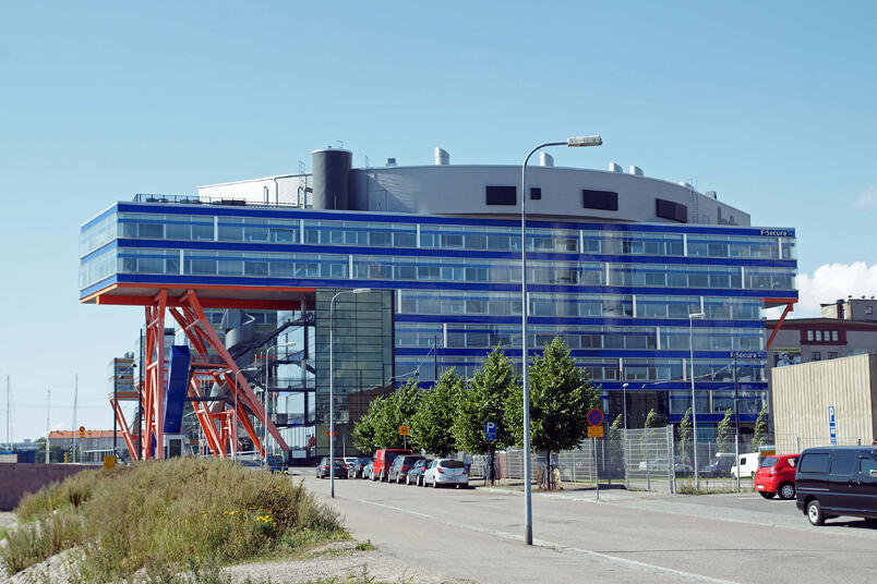 photo of the F-Secure headquarters building in Helsinki, Finland.