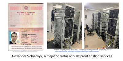 Alexander Volosovyk, a.k.a. “Yalishanda,” a major operator of bulletproof hosting services.