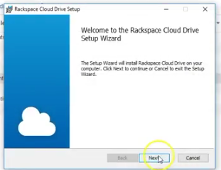 Cloud Drive desktop install scrshot