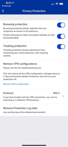 F-Secure Mobile Protection iOS installation screenshotsScreenshot 2021-06-13 at 6.21.44 PM.png
