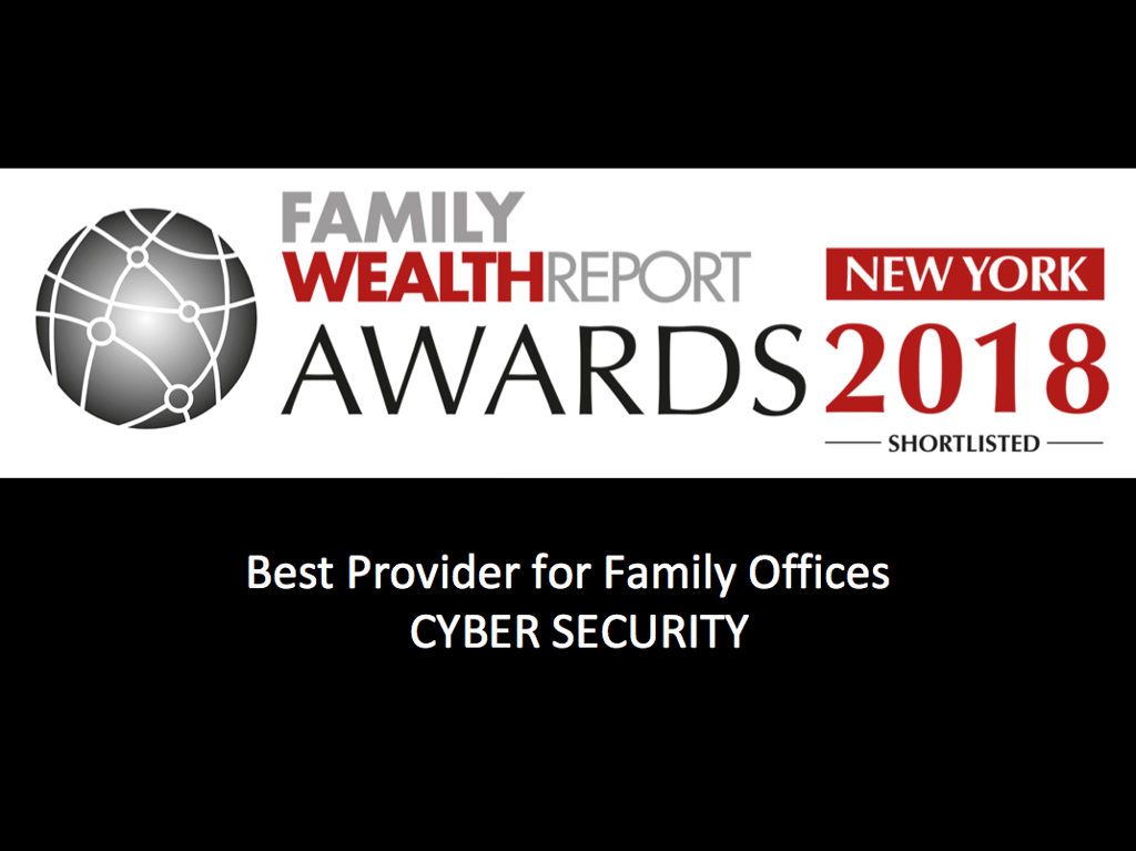 Nominated for Best Cybersecurity Provider for Family Offices.