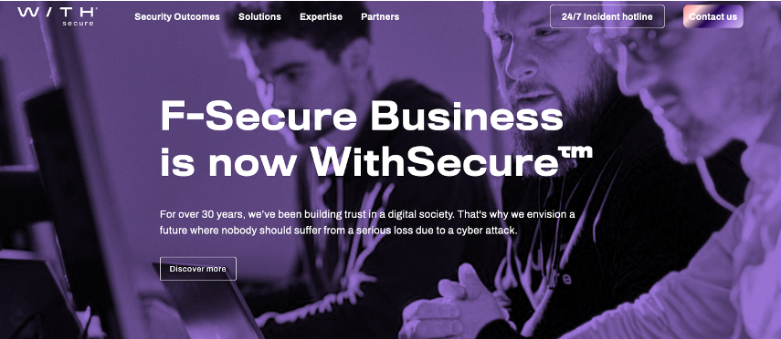 F-Secure for Business is now WithSecure