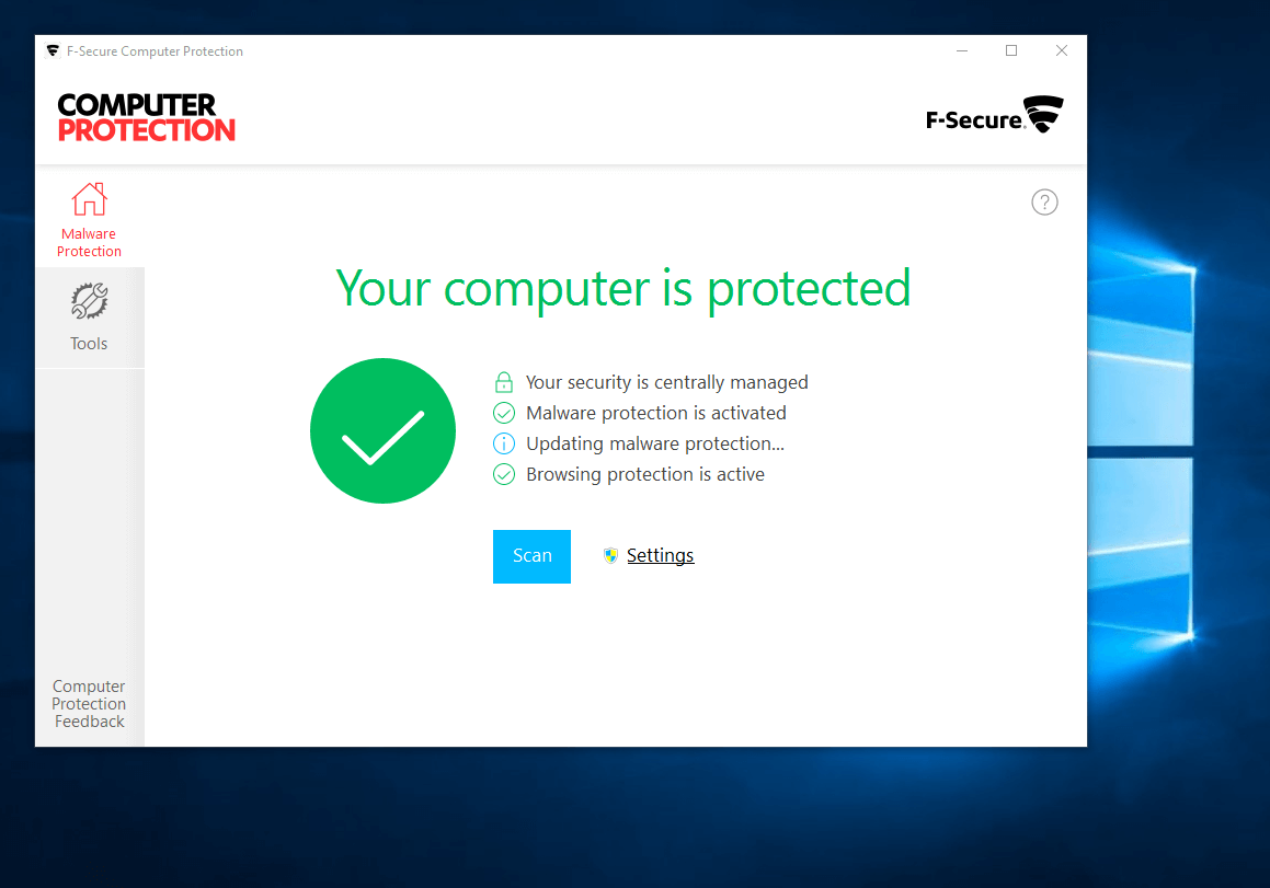 Upgrade to Computer Protection from F-Secure